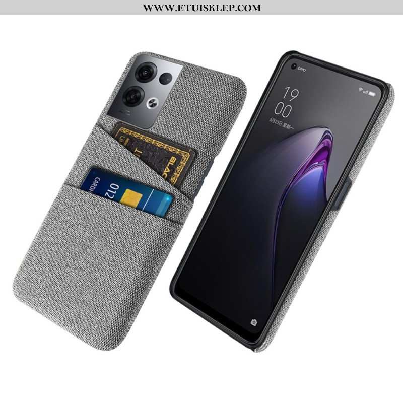 Etui do Oppo Reno 8 Pro Tkanina Na Karty